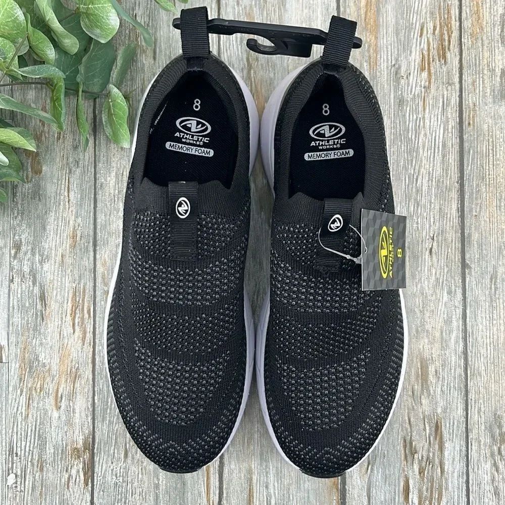 Men’s Lightweight Active Knit Slip-On Sneakers Shoes Size 8